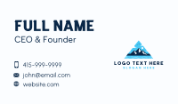 Mountain Lake Adventure Business Card Design