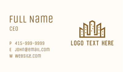 Crown City Building  Business Card