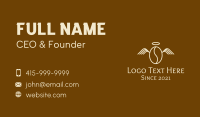 Angel Bean Halo  Business Card Design