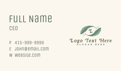 Garden Leaf Herb Business Card Image Preview