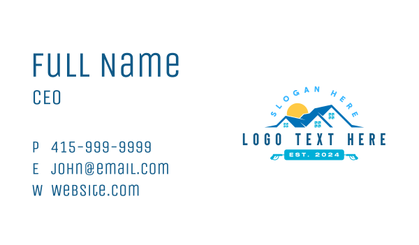 Cleaning Power Wash Business Card Design Image Preview
