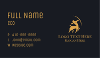 Gold Centaur Archer Business Card Image Preview