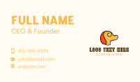 Minimalist Yellow Dog Business Card Image Preview