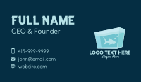 Blue Fish Aquarium Business Card Image Preview