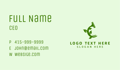 Eco Friendly Squeegee Business Card Image Preview
