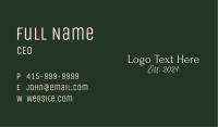 Classy Beauty Wordmark  Business Card Image Preview