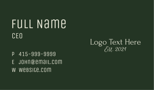 Classy Beauty Wordmark  Business Card Design Image Preview