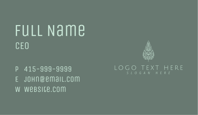 Outline Tree Branch Business Card Image Preview