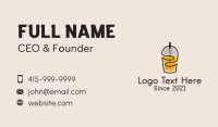 Fresh Juice Beverage Business Card Image Preview