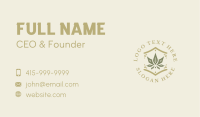 Natural Hemp Marijuana Business Card Image Preview