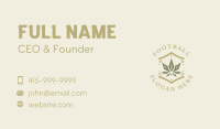 Natural Hemp Marijuana Business Card Image Preview