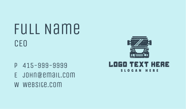 Trucking Automotive Delivery Business Card Design Image Preview