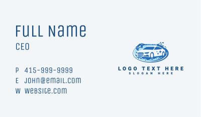 Car Pressure Washing Business Card Image Preview