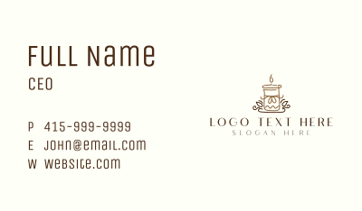 Candle Flame Spa Business Card Image Preview