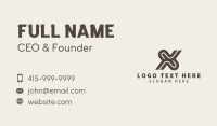 Freight Courier Letter X Business Card Image Preview