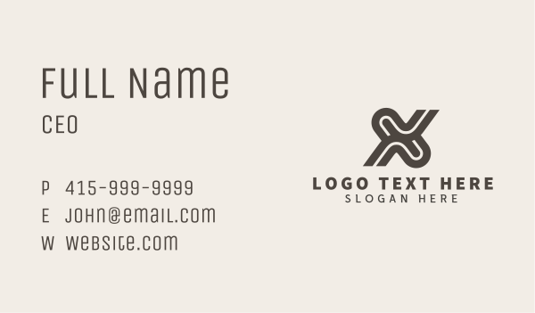 Freight Courier Letter X Business Card Design Image Preview