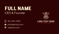 Motorcycle Bull Rider Business Card Preview