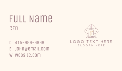 Scented Candle Light Business Card Image Preview