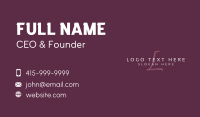 Premium Beauty Lettermark Business Card Design