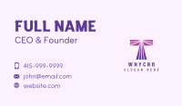 Modern Purple Letter T Business Card Image Preview