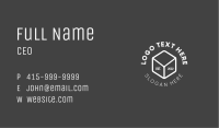 Minimalist Isometric Cube Badge Business Card Image Preview