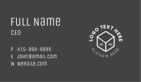 Minimalist Isometric Cube Badge Business Card Image Preview