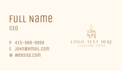 Candle Light Wax Business Card Image Preview