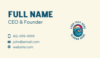 Resort Seaside Wave Business Card Preview