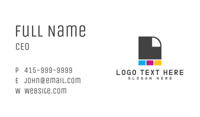 Abstract Paper Printshop Business Card Image Preview