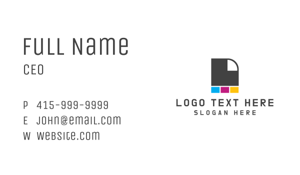 Abstract Paper Printshop Business Card Design Image Preview