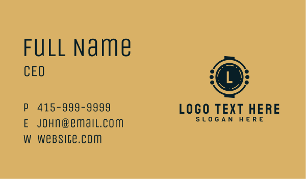 Generic Brand Lettermark Business Card Design Image Preview