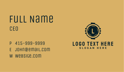 Generic Brand Lettermark Business Card Image Preview