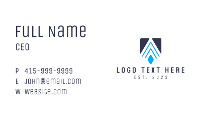Modern Geometric A  Business Card Image Preview