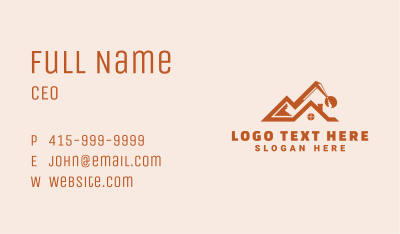 Home Mountain Excavator Business Card Image Preview