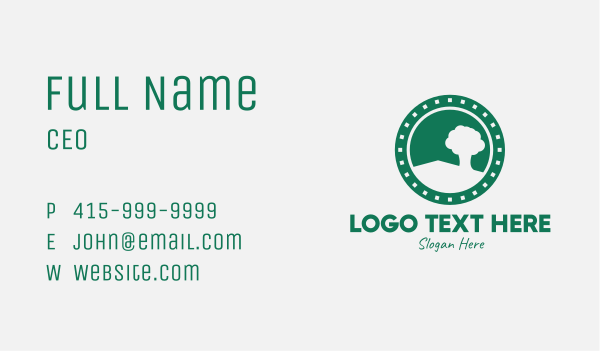 Green Tree Planting Business Card Design Image Preview
