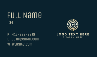 Bitcoin Finance Letter G Business Card Image Preview