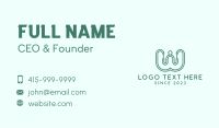 Organization Letter W Business Card Image Preview