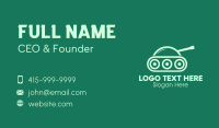 Green Military Tank Business Card Design