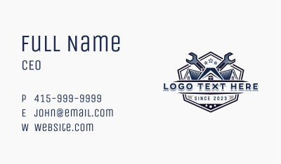 Home Repair Handyman Business Card Image Preview