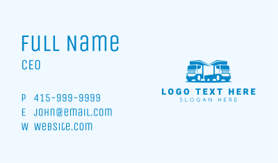 Delivery Truck Transportation Business Card Image Preview