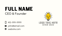 Royal Lion Light Bulb  Business Card Image Preview