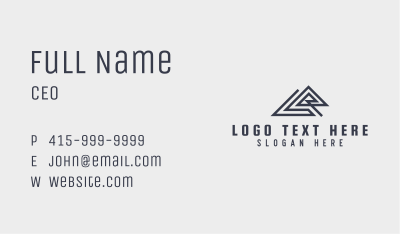 Corporate Abstract Letter A Business Card Image Preview