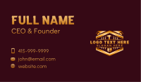 Premium Construction Carpentry Business Card Image Preview