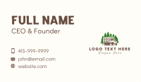 Forest Logging Truck Business Card Design