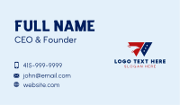 Aviation American Eagle Letter W Business Card Image Preview