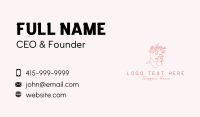 Floral Woman Face Business Card Image Preview