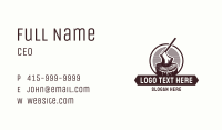 Retro Wood Axe Business Card Image Preview