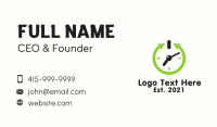 Clock Power Business Card Design