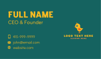 Yellow Baby Chick  Business Card Design