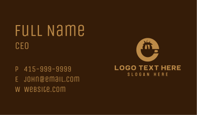 Brown Coffee Mug Business Card Image Preview